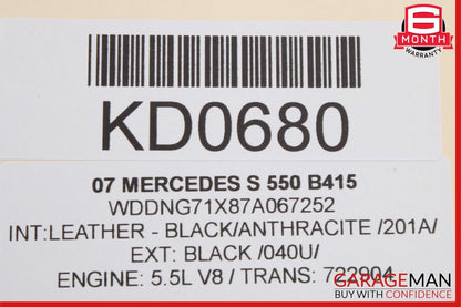 07-13 Mercedes S550 S400 Rear Trunk Locking Hydraulic Pull Down Pump Assembly