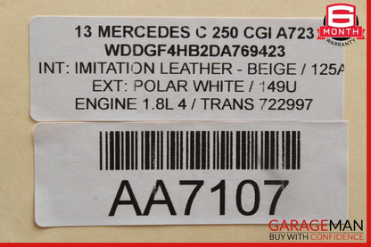 12-14 Mercedes W204 C250 C300 C350 Speedometer Odometer Instrument Cluster Gauge