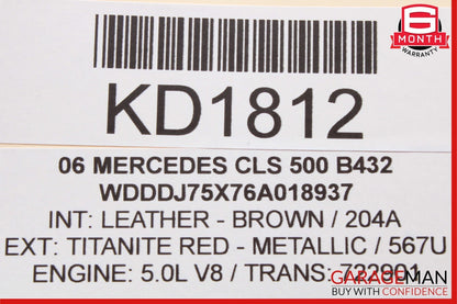 06-11 Mercedes W219 CLS500 CLS550 Rear Left Side Door Control Module Unit OEM