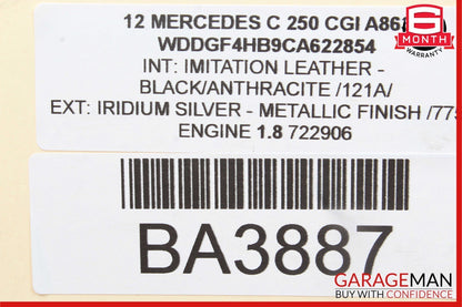 08-18 Mercedes W204 C250 GLK350 E350 CLS550 Rear Left Side Door Control Module