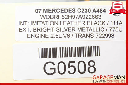 01-07 Mercedes W203 C230 C240 C320 Rear Right Passenger Side Door Control Module