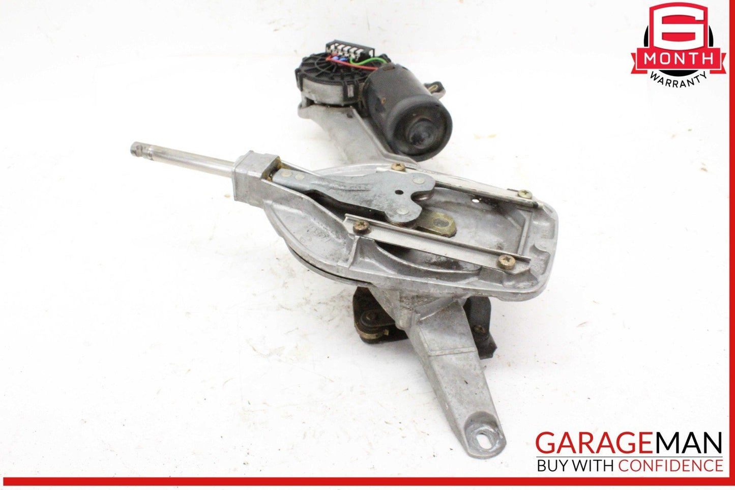 96-02 Mercedes W210 E320 E430 Front Windshield Wiper Linkage w/ Motor Bosch OEM