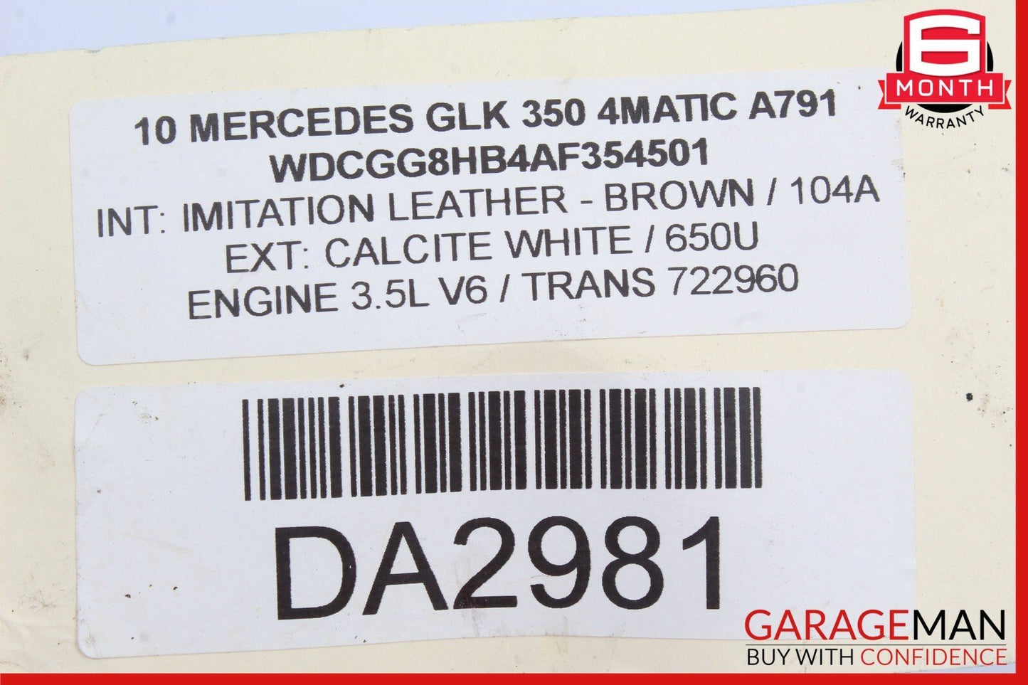 10-12 Mercedes X204 GLK350 Dash AC A/C Climate Control Switch Trim Bezel Black