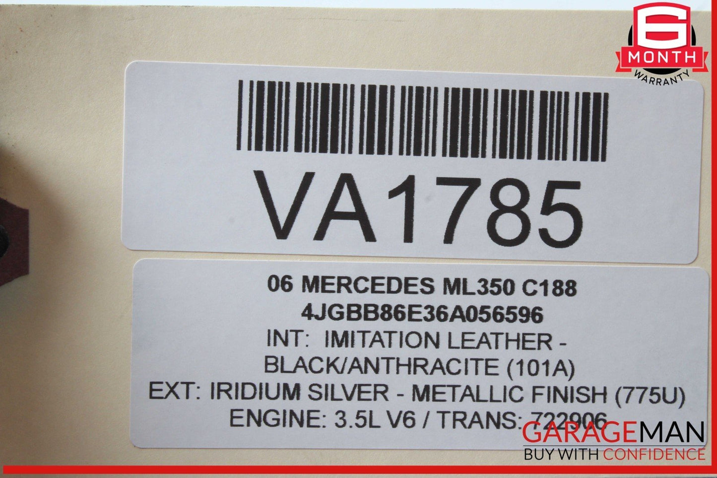 06-13 Mercedes W164 ML350 GL450 Rear Left or Right Side Upper Control Arm OEM