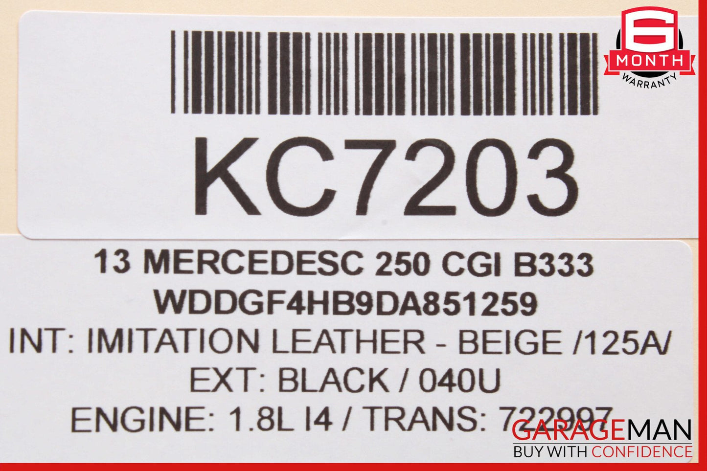 Mercedes W204 C250 E550 Active Lane Assist Front Camera 0009050338 OEM