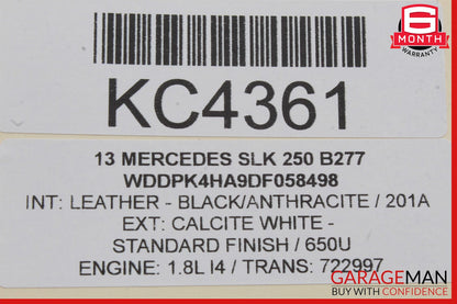 12-20 Mercedes R172 SLK250 SLC300 Front Left Door Lock Latch Actuator OEM
