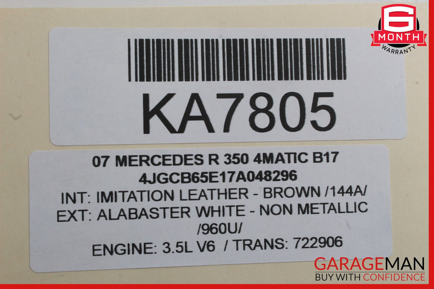 06-13 Mercedes W251 R350 ML550 GL320 Exterior Door Handle Front Left Side OEM