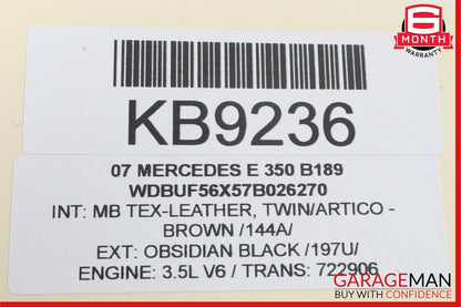 03-09 Mercedes W211 E500 E550 E350 Rear Left Side Door Lock Latch Actuator