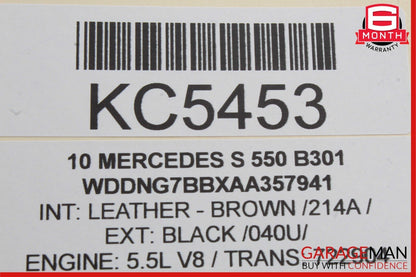 07-13 Mercedes W221 S550 S65 AMG Rear Right Side Door Lock Latch Actuator OEM