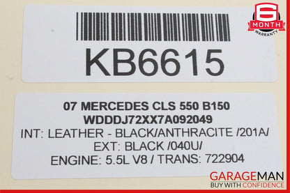 03-11 Mercedes W219 CLS550 CLS500 Rear Overhead Dome Light Gray 2118207501 OEM