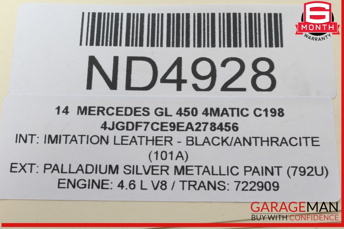 11-20 Mercedes X166 GL450 4MATIC S550 High Pressure Fuel Pump Line Set OEM