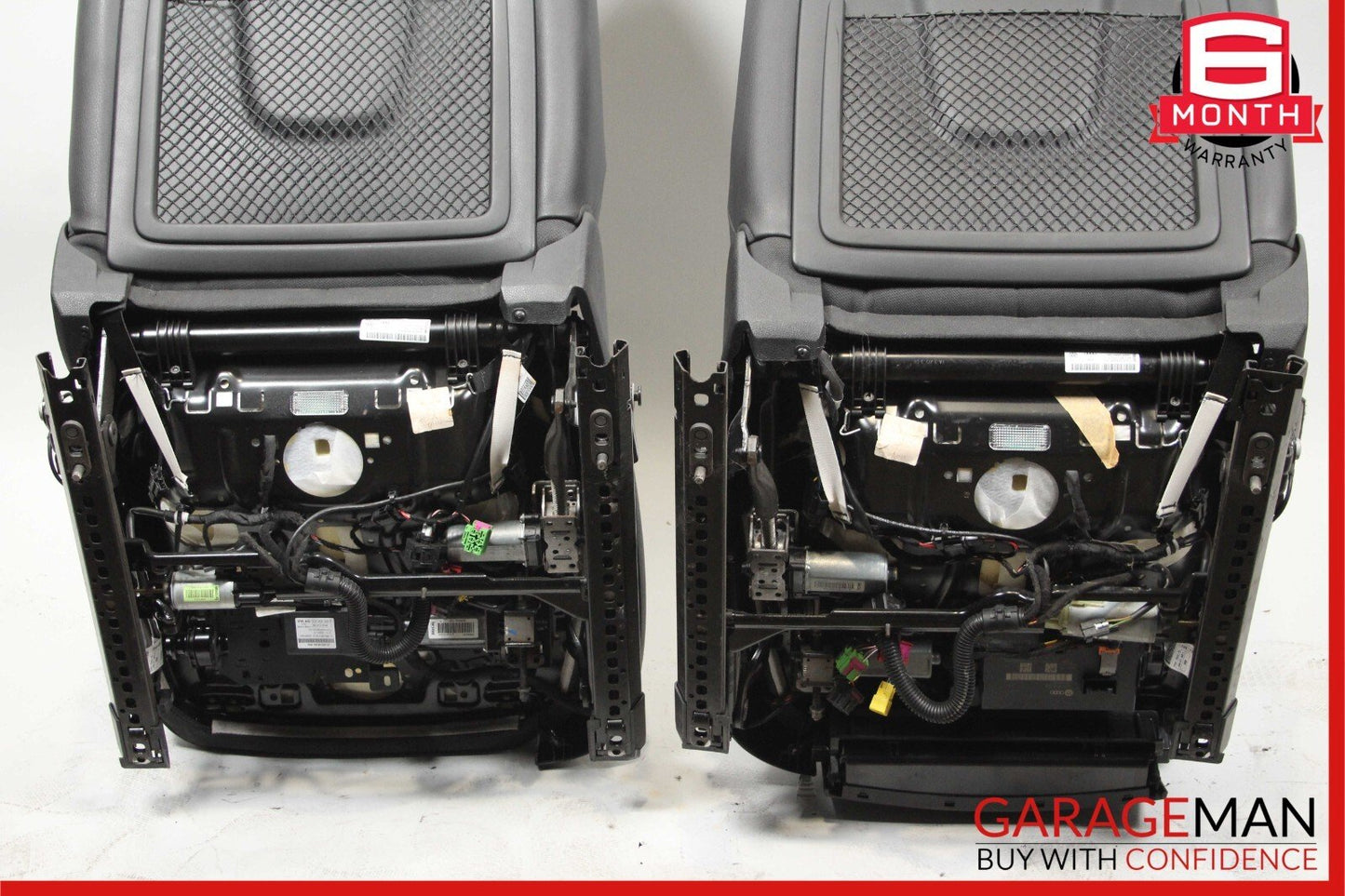 12-18 Audi A6 Front Right & Left Complete Seat Set of 2 Pc Black OEM