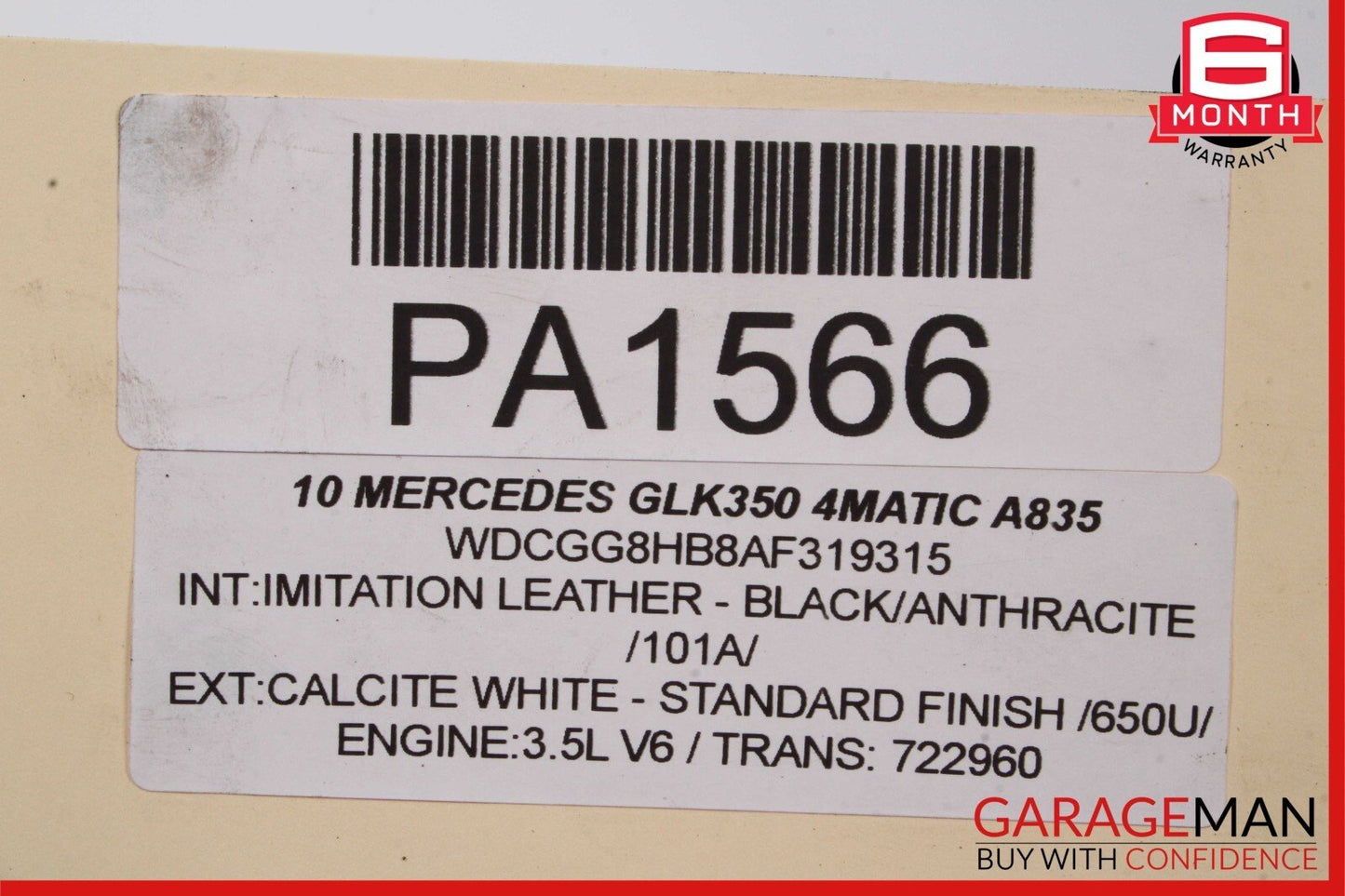10-15 Mercedes X204 GLK350 4Matic Front Right Side Axle CV Half Shaft AWD OEM