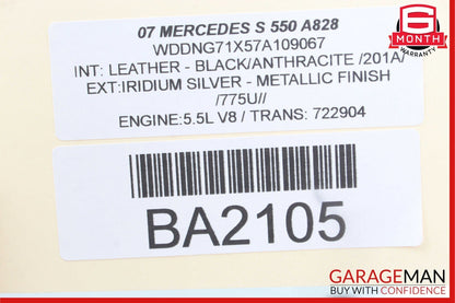 07-09 Mercedes W221 S550 CL550 Instrument Cluster Speedometer Odometer OEM