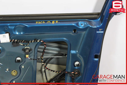 15-24 Porsche Macan 95B Front Right Passenger Side Door Shell Blue OEM
