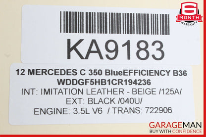 08-14 Mercedes W204 C350 C300 C250 Front Right Door Lock Latch Actuator OEM