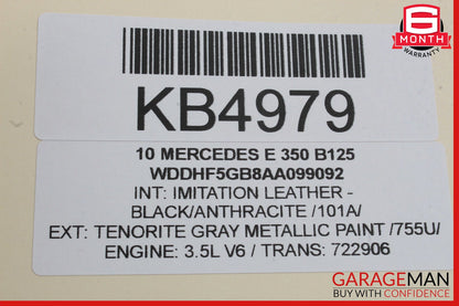10-13 Mercedes W212 E350 Front Left Side Mirror Door Rear View Assembly OEM
