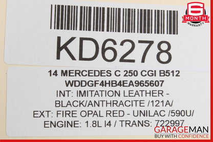 08-20 Mercedes C250 E400 SLK350 E350 Front Right Side Door Lock Latch Actuator