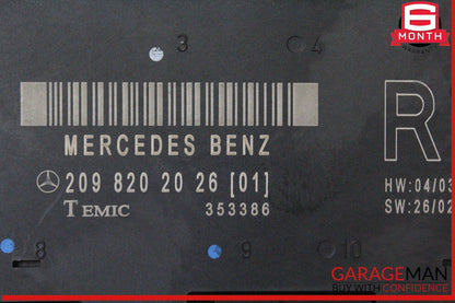 03-09 Mercedes W209 CLK350 CLK550 Front Right Door Control Module Unit OEM
