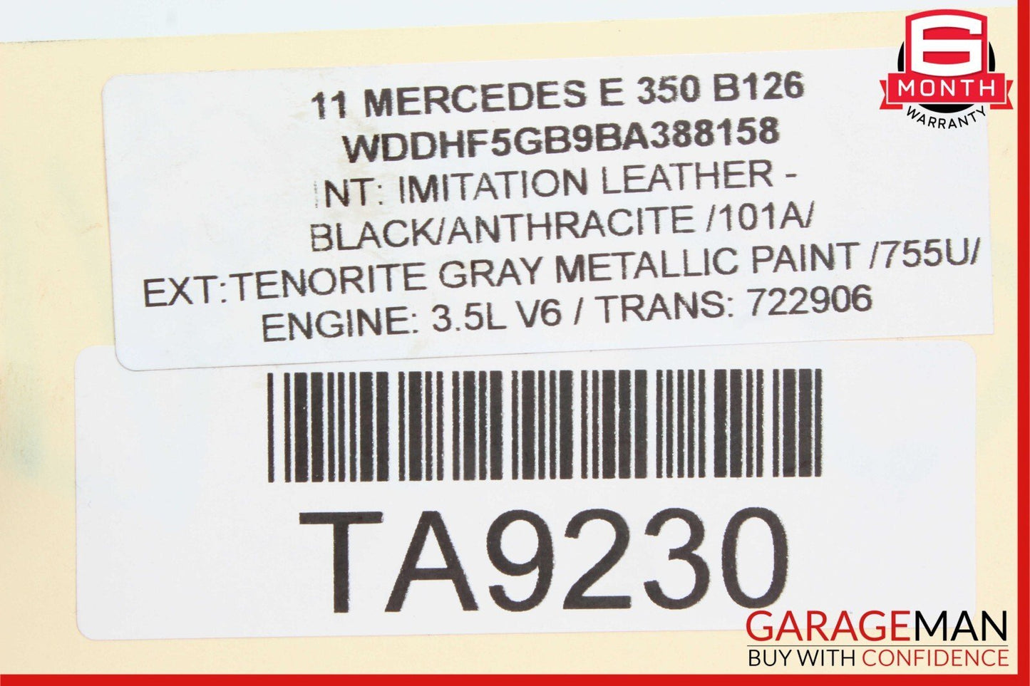 06-13 Mercedes W212 E350 S550 Front Right Engine Timing Chain Cover Plate OEM