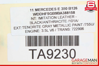 06-13 Mercedes W212 E350 S550 Front Right Engine Timing Chain Cover Plate OEM