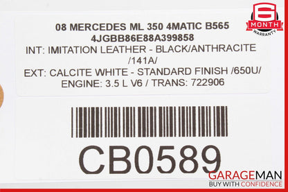 06-13 Mercedes R350 ML350 GL350 Lower Engine Motor Oil Pan OEM