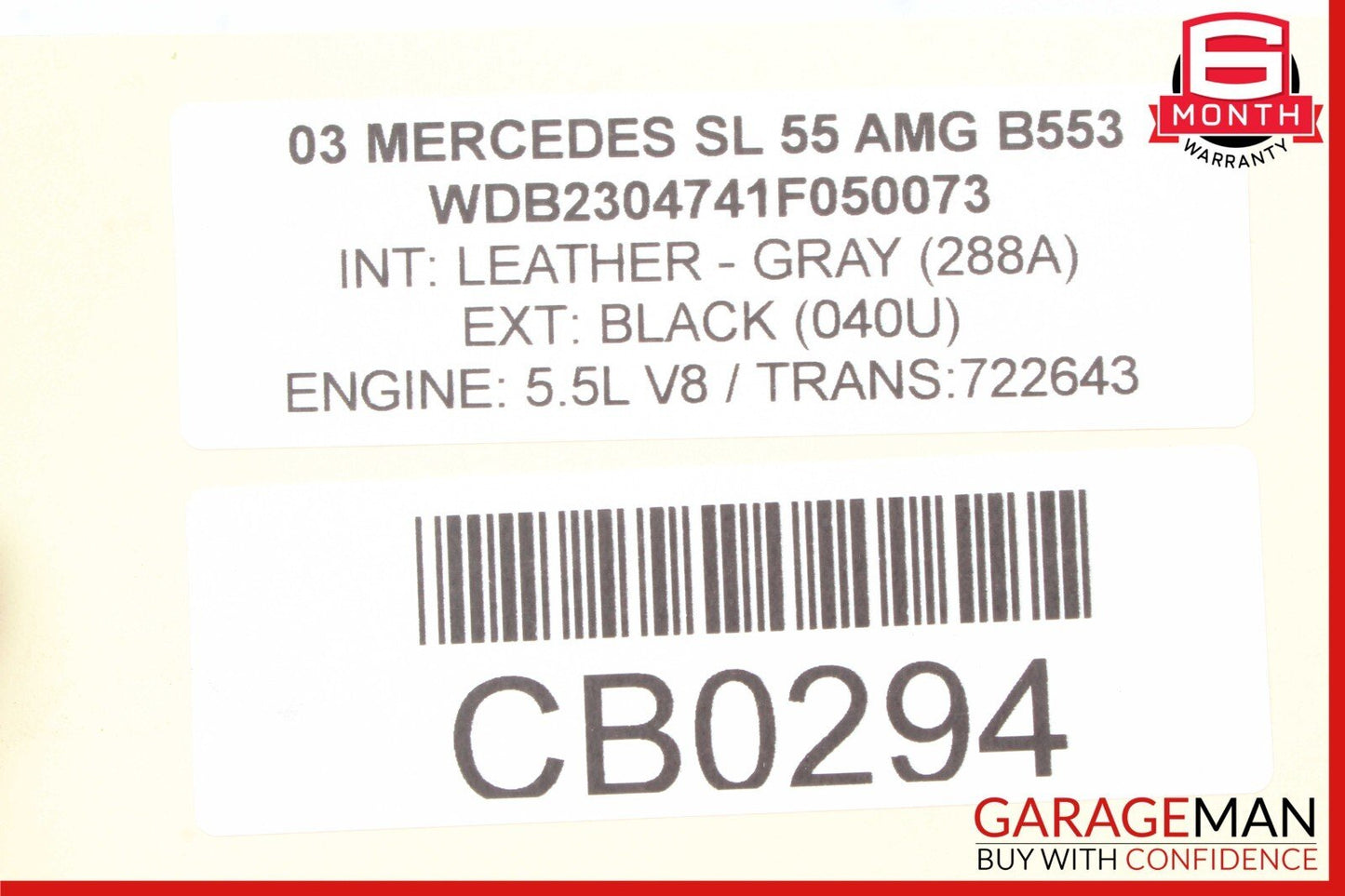 03-12 Mercedes R230 SL55 AMG Rear Right Side Thrust Arm Lower Control Arm OEM
