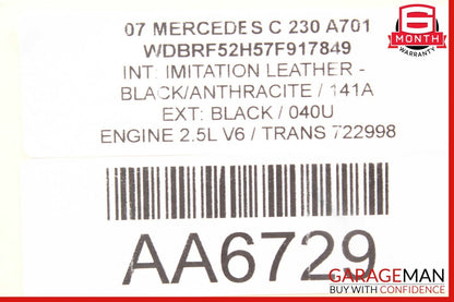 01-07 Mercedes W203 C230 C55 AMG Rear Right Side Door Controller Module Unit