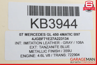 06-12 Mercedes X164 GL450 4MATIC Engine Motor Radiator Cooling Fan Assembly OEM