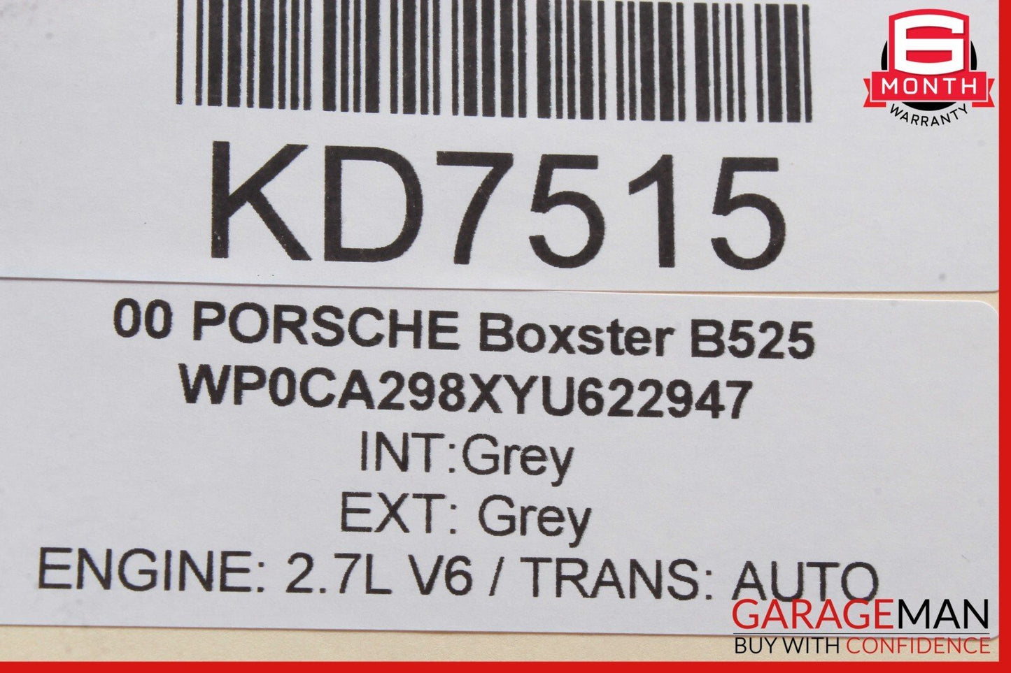 97-05 Porsche Boxster 986 Carrera Center Console CD Holder Storage Disc Shelf