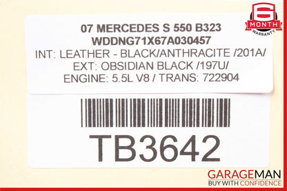 07-13 Mercedes W221 S550 S600 Front Left or Right Side Air Shock Absorber Strut