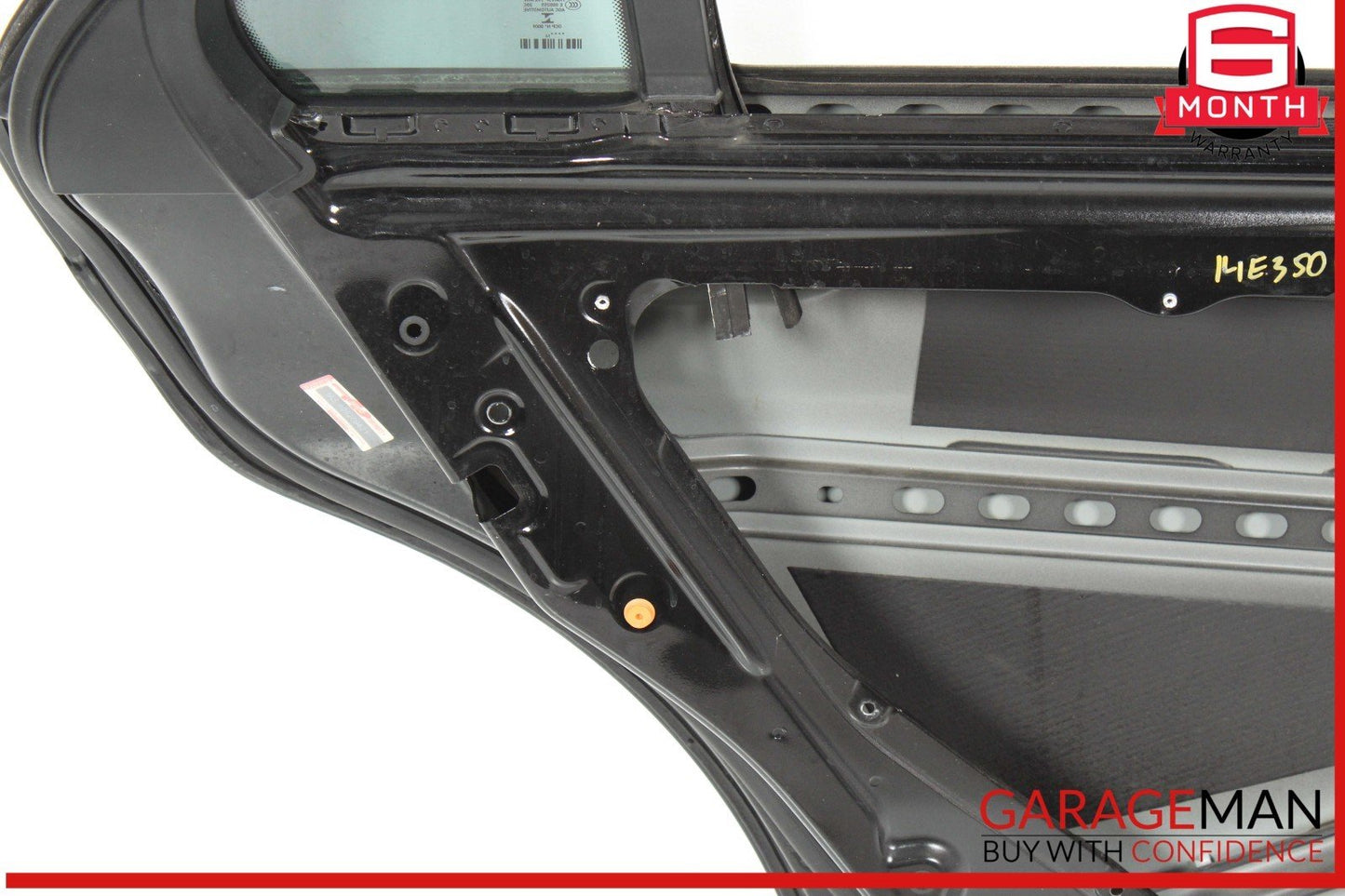 10-16 Mercedes W212 E350 E63 AMG Sedan Rear Left Side Door Shell Black OEM