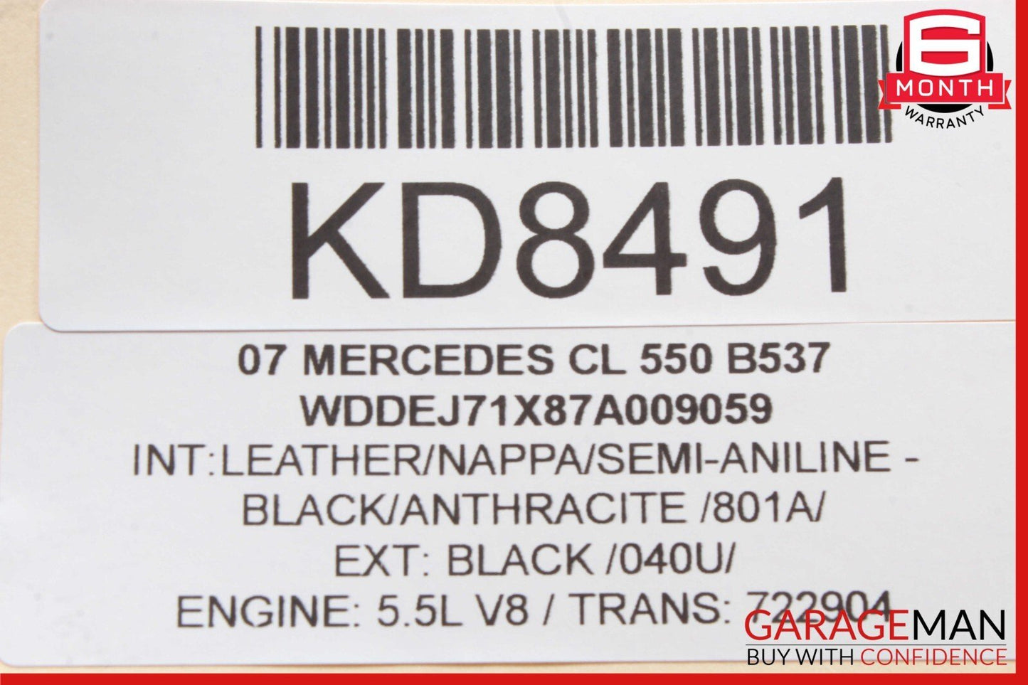 07-14 Mercedes W216 CL550 S550 Front Right Side Lower Control Arm OEM