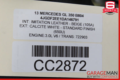 13-19 Mercedes X166 GL450 GLS550 Fuel Gas Tank Reservoir Assembly 1664701901 OEM