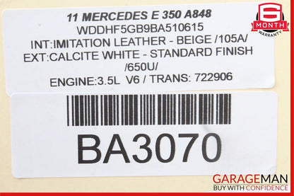 10-16 Mercedes S550 SLK350 E350 Active Lane Assist Front Camera Module Unit