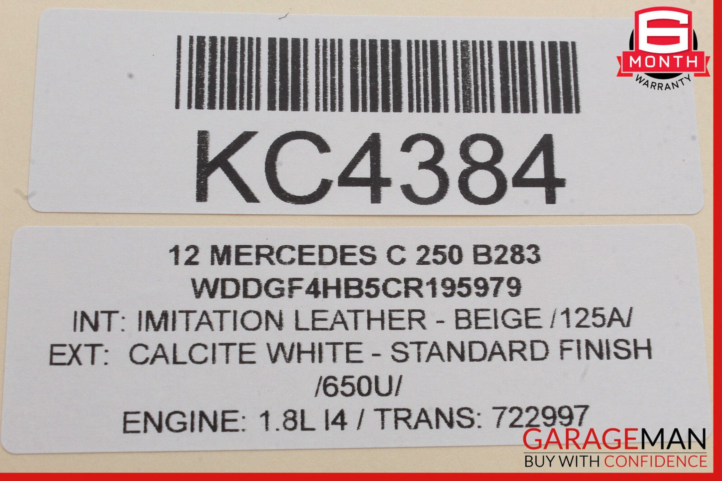 08-15 Mercedes GLK350 C250 Front Right Side Exterior Door Handle Keyless Go