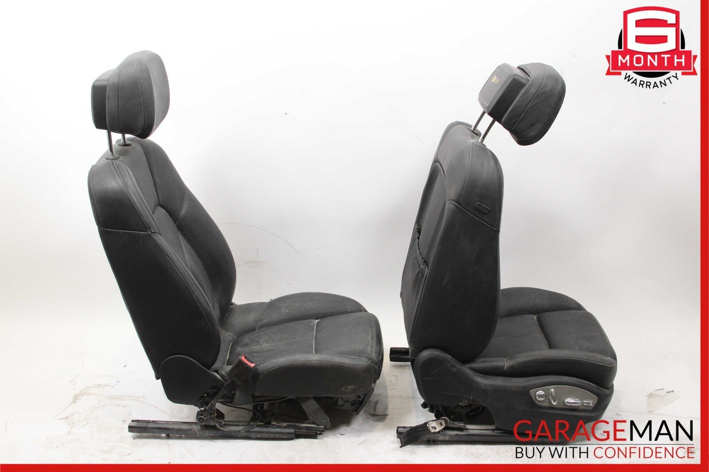 15-18 Porsche Macan Front Right & Left Complete Seat Set of 2 Pc Black OEM