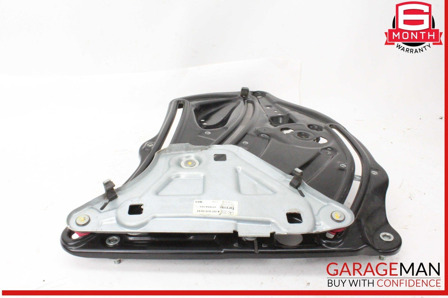 10-16 Mercedes W212 E400 Rear Right Door Window Regulator Frame w/o Motor OEM