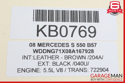 07-13 Mercedes W221 S400 S550 Center Dash Air AC A/C Vent Clock Assembly OEM