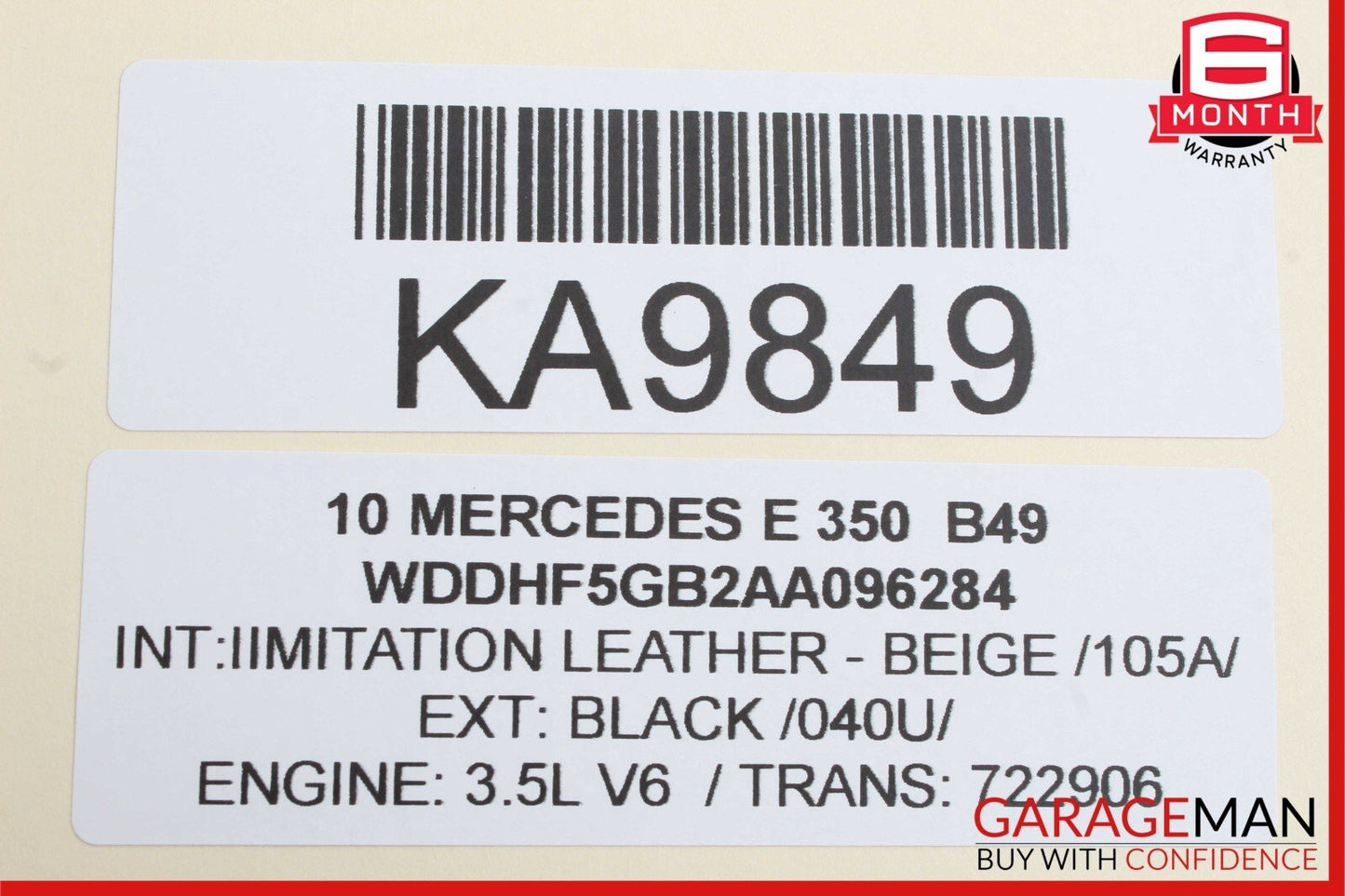 10-13 Mercedes W212 E350 Rear Left Driver Side Exterior Door Handle Black OEM