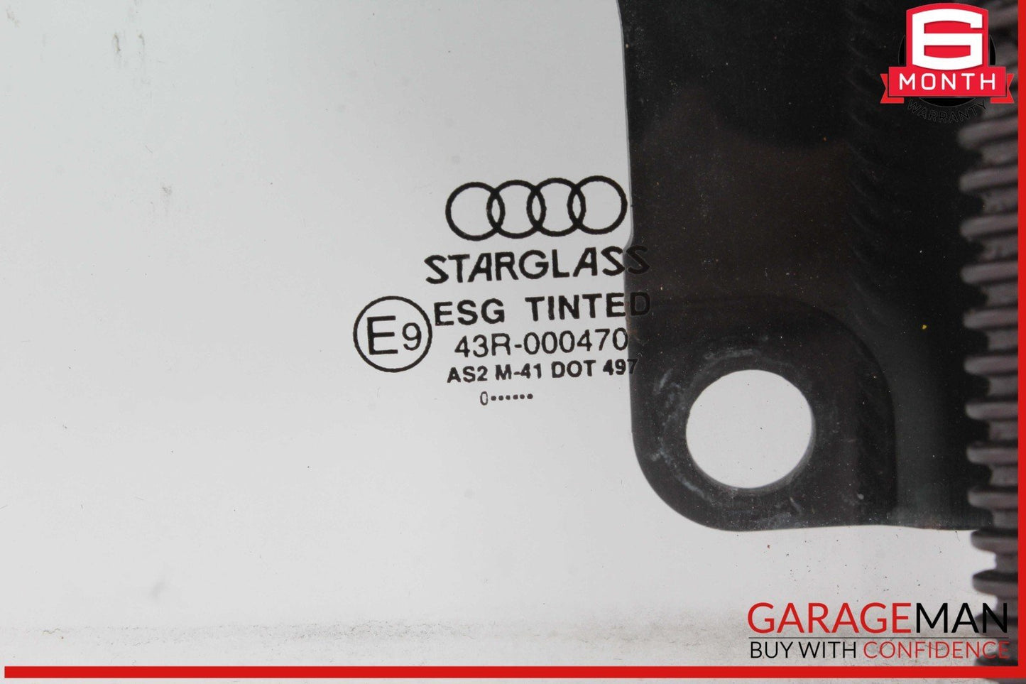00-06 Audi TT Wind Deflector Rear Window Glass 43R000470 OEM