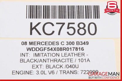 08-14 Mercedes W204 C300 C350 C250 Rear Right Side Door Lock Latch Actuator