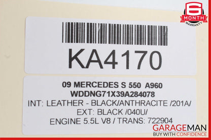 07-09 Mercedes W221 S550 Ash Tray Ashtray Lighter Compartment Trim Black OEM
