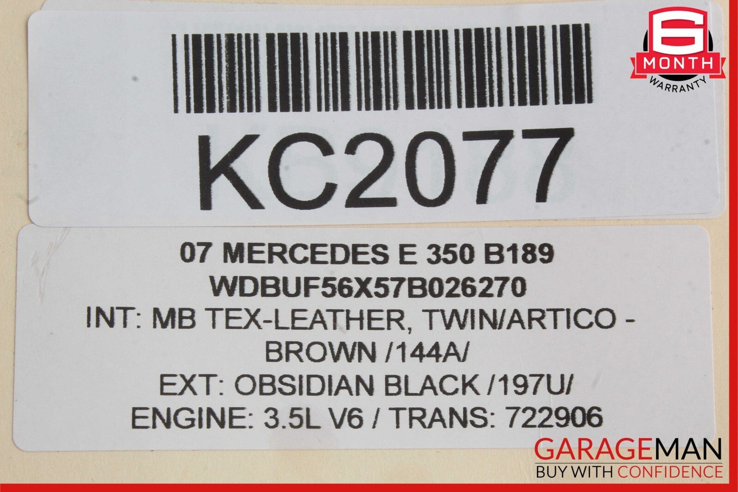03-11 Mercedes W211 E350 CLS500 Front Left Side Under Seat Control Module Unit