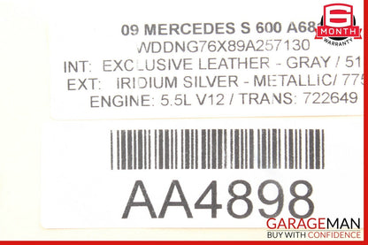 07-14 Mercedes W221 S550 S600 CL550 Dynamic Seats Seat Pressure Vacuum Tank OEM