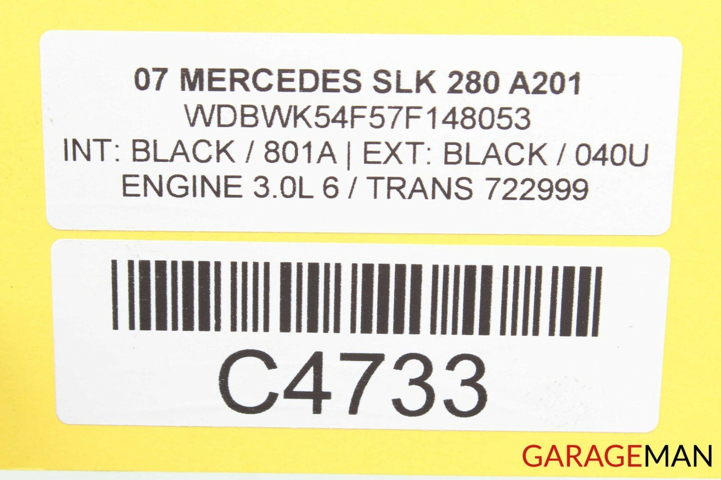 05-11 MERCEDES R171 SLK280 SLK350 FRONT RIGHT DOOR LOCK LATCH ACTUATOR OEM