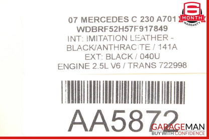 01-07 Mercedes W203 C230 C240 C320 Front Left Side Door Control Module Unit