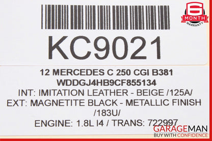 08-18 Mercedes W204 C250 E350 Seat Control Module Front Left Driver Side OEM