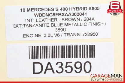 10-13 Mercedes W221 S400 S550 Front Right Side Seatbelt Seat Belt Retractor OEM
