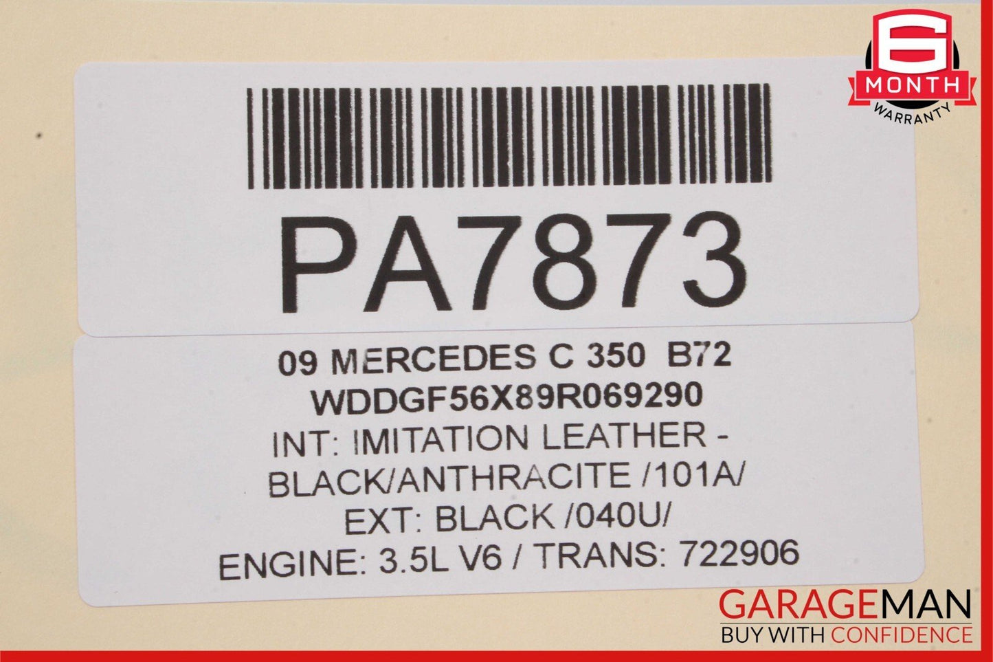 08-17 Mercedes GLK350 E400 C350 A/C Air Conditioning Condenser Shroud Assembly